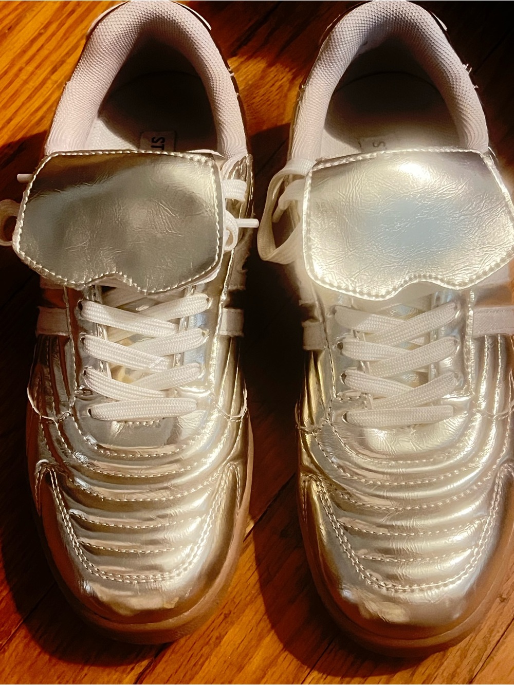 Steve Madden Metallic Gold Sneakers